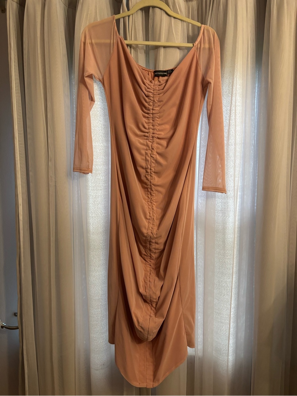 Women's size 16 Ruched Pink midi dress